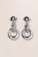 Gümüş 925 sterling silver interlocking hoop earrings 29