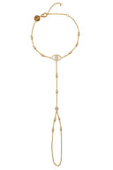 Altın Göz detaylı ışıltılı 925 ayar gümüş şahmeran 149