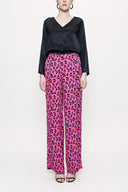 Pembe Beli lastikli bol kesim pantolon 41609
