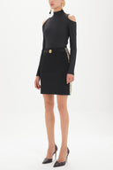 Siyah Dar kesim triko etek 27699