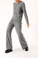 Füme Triko pantolon ve kazak suit 28859