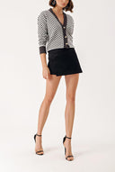 Antrasit Desenli triko hırka 28863