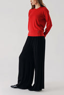 Kırmızı Bisiklet yaka yün triko kazak 28868