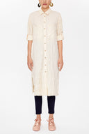 Bej Gömlek elbise 10728