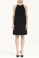 Siyah Fiyonklu mini elbise 92366