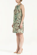 Haki Fiyonklu mini elbise 92366