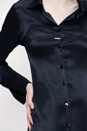 Siyah Gömlek elbise 93765