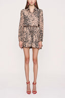 Vizon Eteği valonlu gömlek elbise 94075