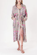 Pembe Bol kesim gömlek elbise 94058