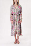 Pembe Bol kesim gömlek elbise 94058