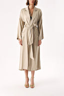 Vizon Yanları düğmeli salaş trençkot 20403