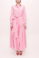 Pembe Cepli Ve Lastikli Gömlek Elbise 92958