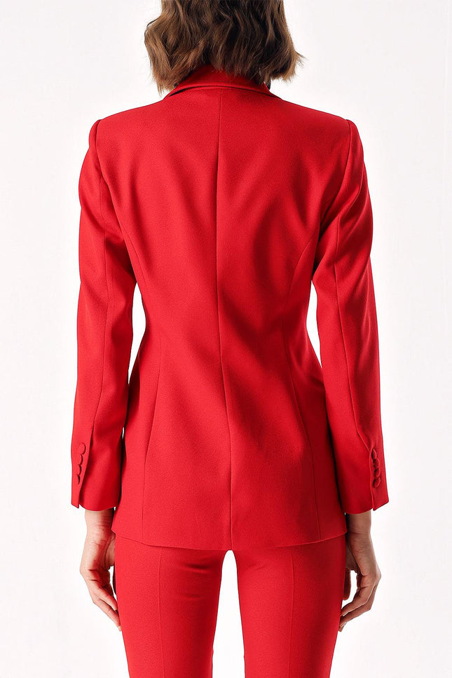 Red Classic blazer jacket 61171