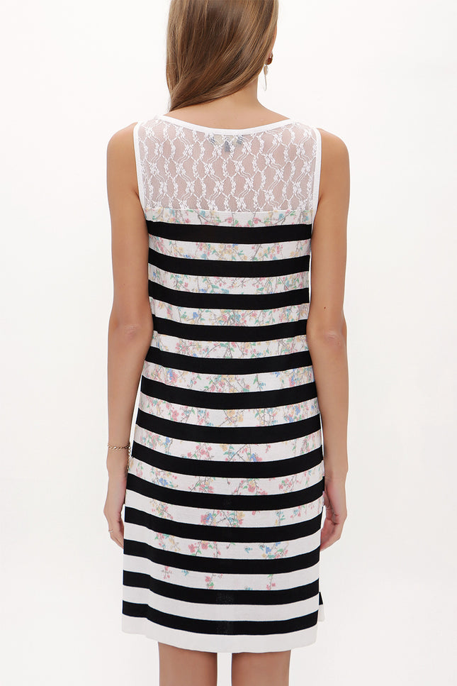 Black Strappy   sleeveless knit  dress  28474