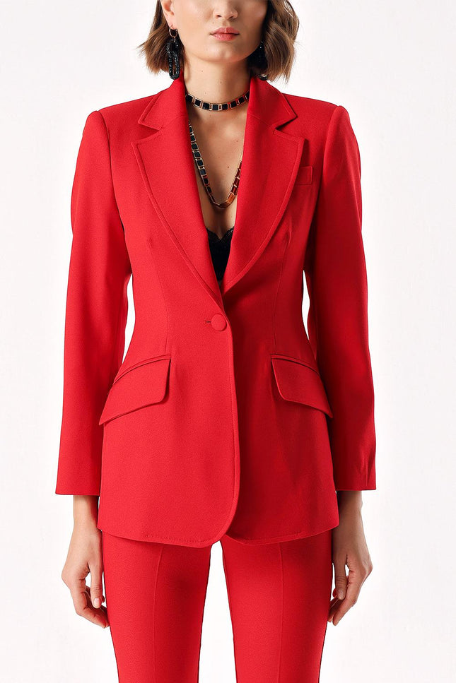 Red Classic blazer jacket 61171
