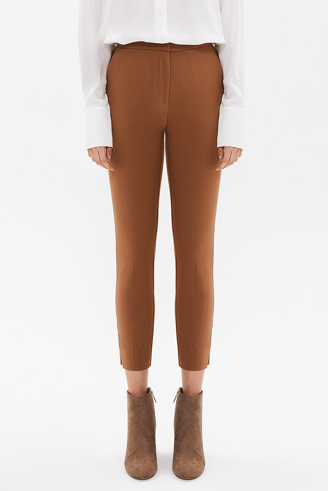 Camel Hair Five pocket trousers with elastic waist 41368