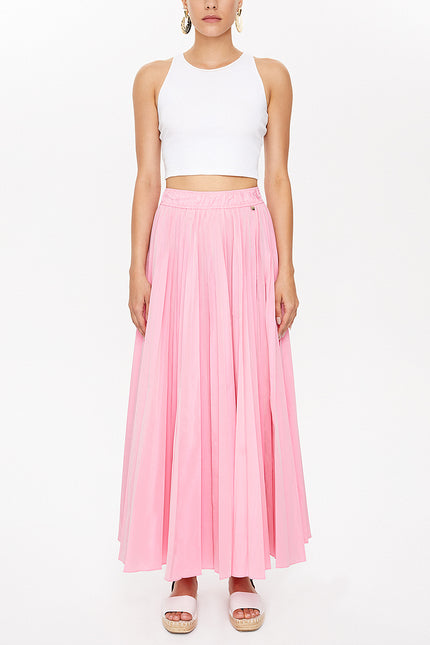 Pink Pleated skirt 81088