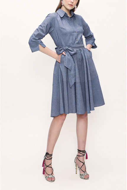 Blue Flared dress 93768