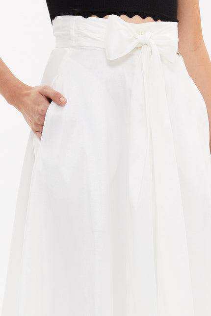 White Pleated skirt 81082