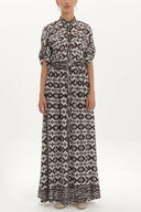 Lastikli Kemerli Uzun Elbise 92312