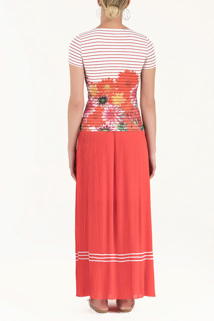 Ecru Floral strappy   woven  blouse  19330