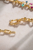 Altın Halka ve renkli taş detaylı 925 ayar gümüş kolye 08