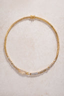 Altın Göz alıcı fermuar detaylı 925 ayar gümüş kolye 09