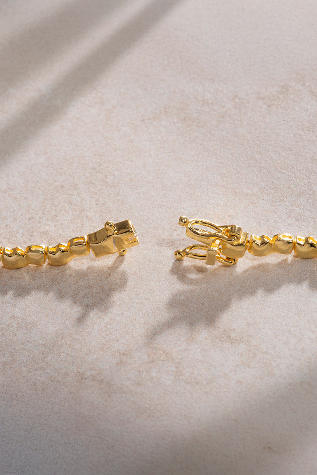 Gold 925 sterling silver special cut stone detailed earrings 10
