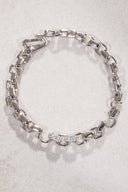 Gümüş Halkalı ve taş detaylı 925 ayar gümüş bileklik 26