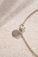 Gümüş Kuş tüyü kristal taş detaylı 925 ayar gümüş şahmeran 27