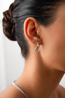 Gümüş 925 sterling silver interlocking hoop earrings 29