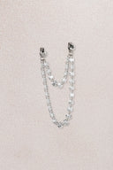 Gümüş Işıltılı taş detaylı zarif 925 ayar gümüş küpe 40