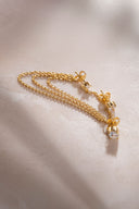 Altın Kristal taşlı zincir detaylı 925 ayar gümüş küpe 41