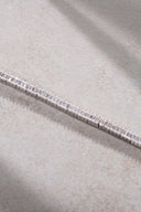 Gümüş Kristal taş detaylı 925 ayar su yolu gümüş bileklik 76