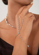 Gümüş Kristal taş detaylı 925 ayar gümüş şahmeran 127