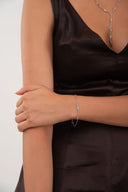 Gümüş Yıldız detaylı 925 ayar gümüş bileklik 154