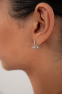 Gümüş Dalga form detaylı 925 ayar gümüş küpe 133