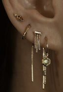 Altın Chain detailed earrings 277