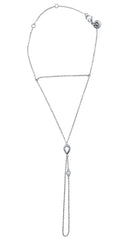 Gümüş Damla taş detaylı 925 ayar gümüş şahmeran 152