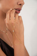 Altın Damla taş detaylı 925 ayar gümüş şahmeran 152