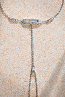 Gümüş Kristal taş detaylı 925 ayar gümüş şahmeran 48