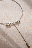 Gümüş Özel kesim kristal taş detaylı 925 ayar gümüş şahmeran 49