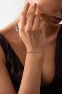 Gümüş Yıldız ve kristal taş detaylı 925 ayar gümüş şahmeran 50