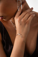 Gümüş Yıldız ve kristal taş detaylı 925 ayar gümüş şahmeran 50