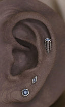 Altın Zincir ve taş detaylı piercing 248