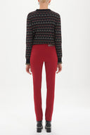 Bordo Dar kesim pantolon 40748