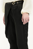 Siyah Bol kesim pantolon 40887