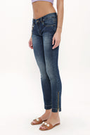 Lacivert ESKİTME DETAYLI DENİM PANTOLON  41042