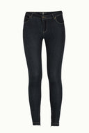 Lacivert Fermuarlı dar kesim denim pantolon 41501