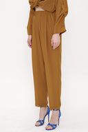 Hardal Beli lastikli bol kesim pantolon 41608